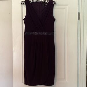 Scarlett Nite Eggplant Cocktail Dress